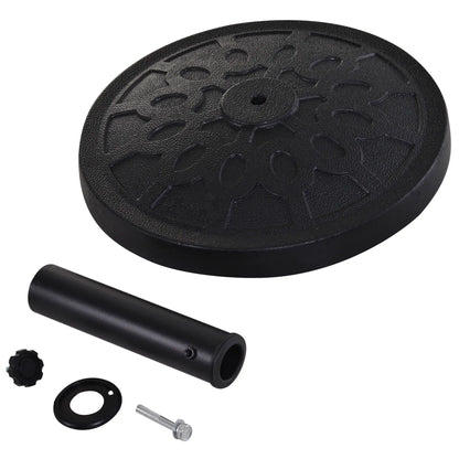 29 lbs Resin Round Patio Umbrella Stand, Black Umbrella Bases at Gallery Canada