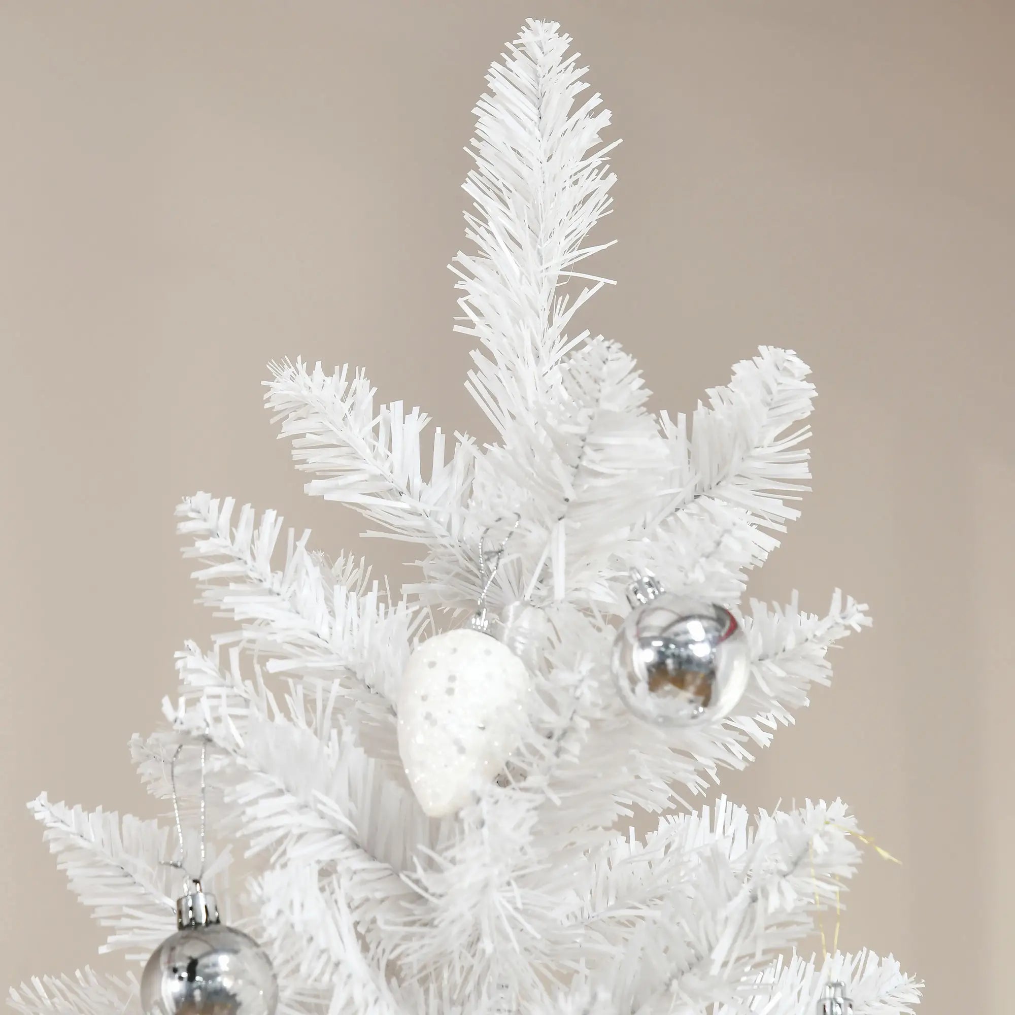 7ft Pencil Artificial Christmas Tree, Pine Realistic Branches, Auto Open, Pink White Pencil Christmas Trees at Gallery Canada