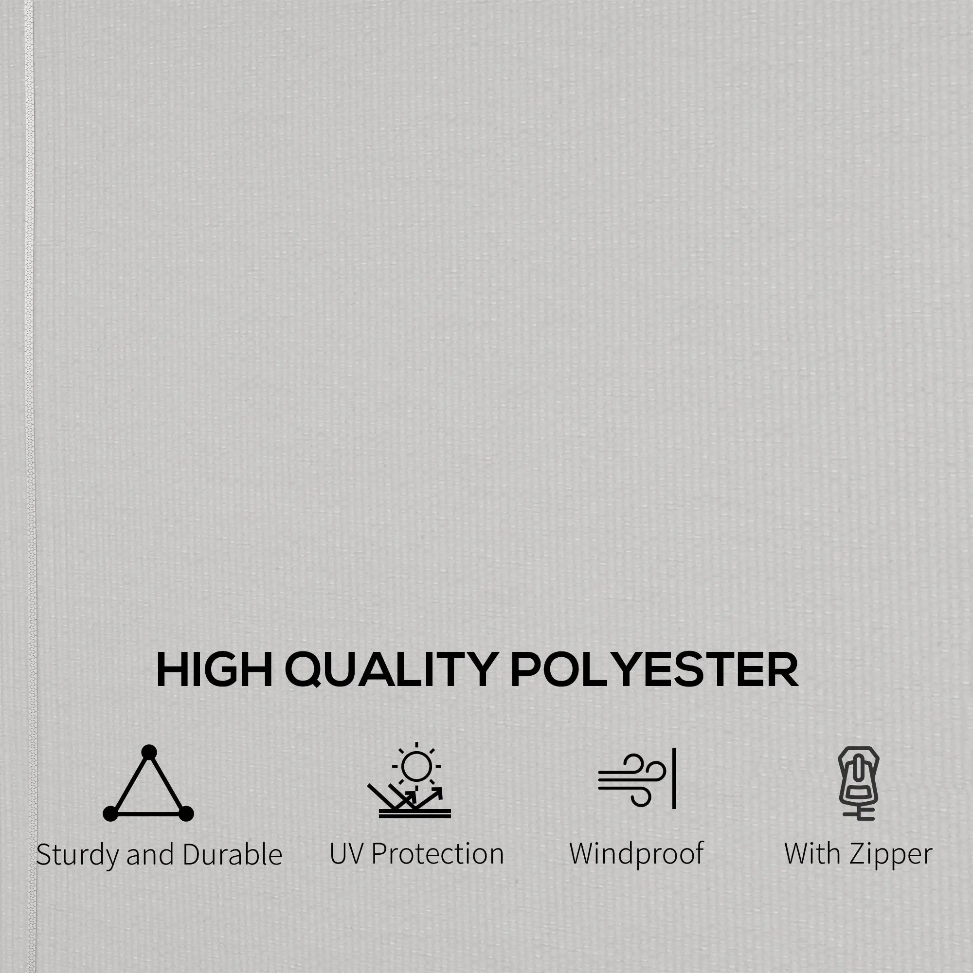 Gazebo Replacement Sidewalls, 4-Panel Privacy Wall, 10' x 12', Light Grey Gazebo Sidewalls at Gallery Canada