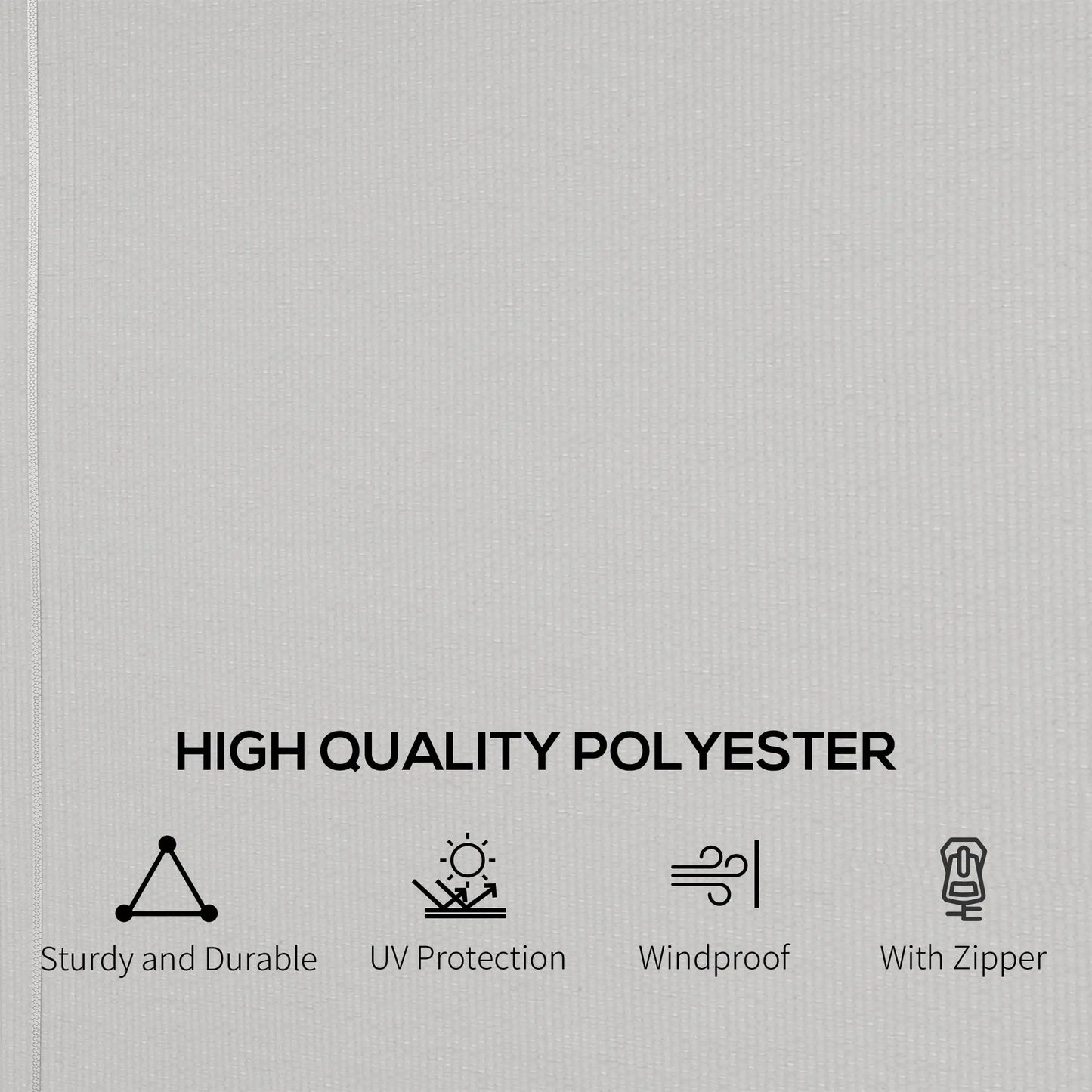 Gazebo Replacement Sidewalls, 4-Panel Privacy Wall, 10' x 12', Light Grey Gazebo Sidewalls at Gallery Canada