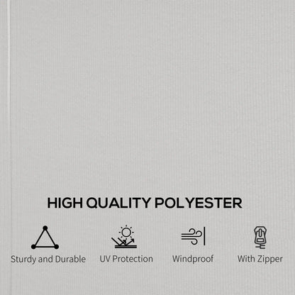 Gazebo Replacement Sidewalls, 4-Panel Privacy Wall, 10' x 12', Light Grey Gazebo Sidewalls at Gallery Canada