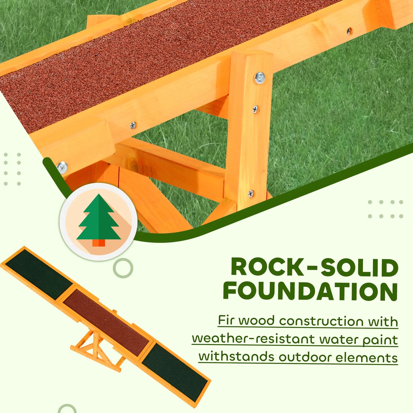 Wood Pet Seesaw Platform, Dog Agility Training Equipment, Weather Resistant Dog Agility Training Equipment at Gallery Canada