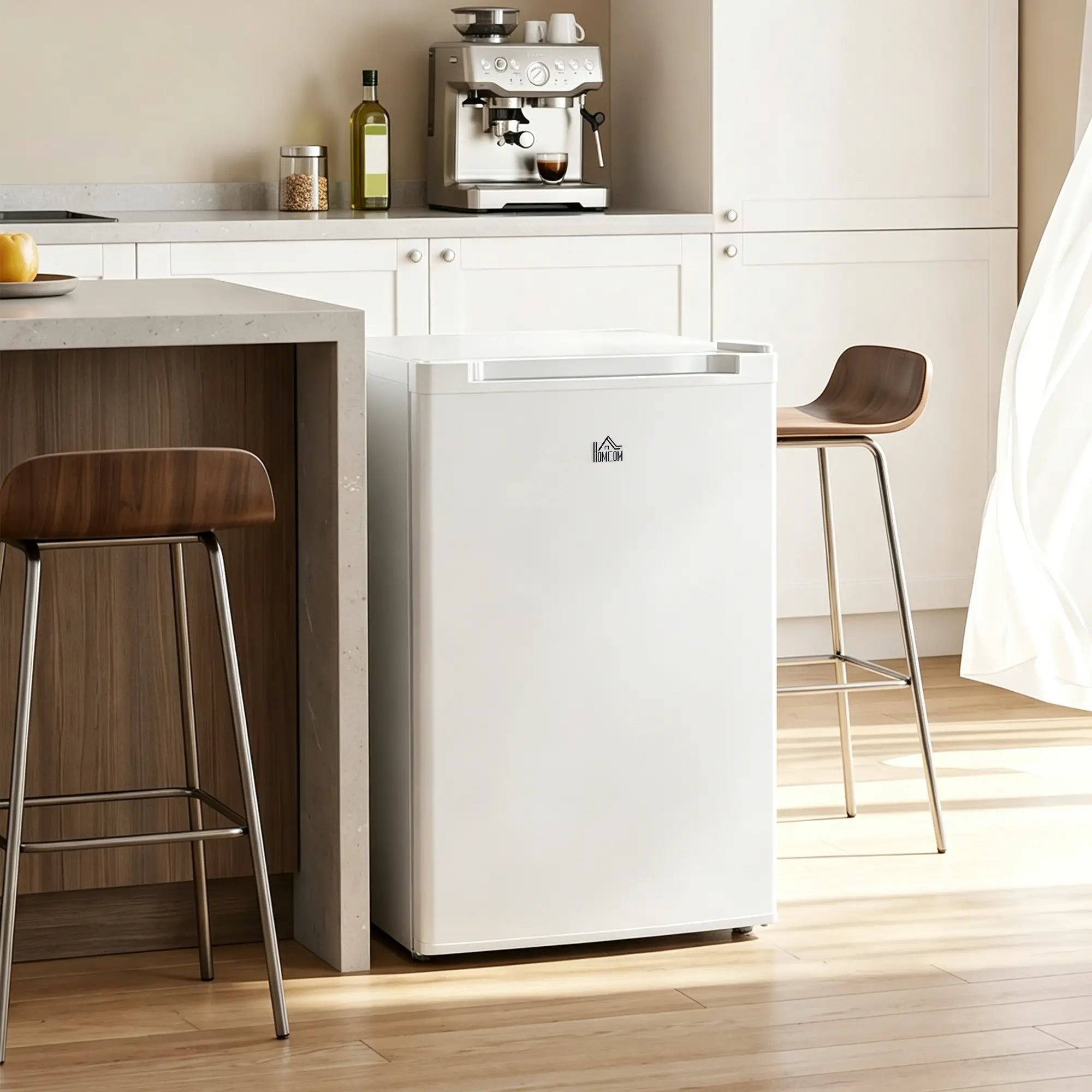 3 Cu.Ft Upright Freezer, Reversible Door, Adjustable Thermostat, White Small Kitchen Appliances at Gallery Canada