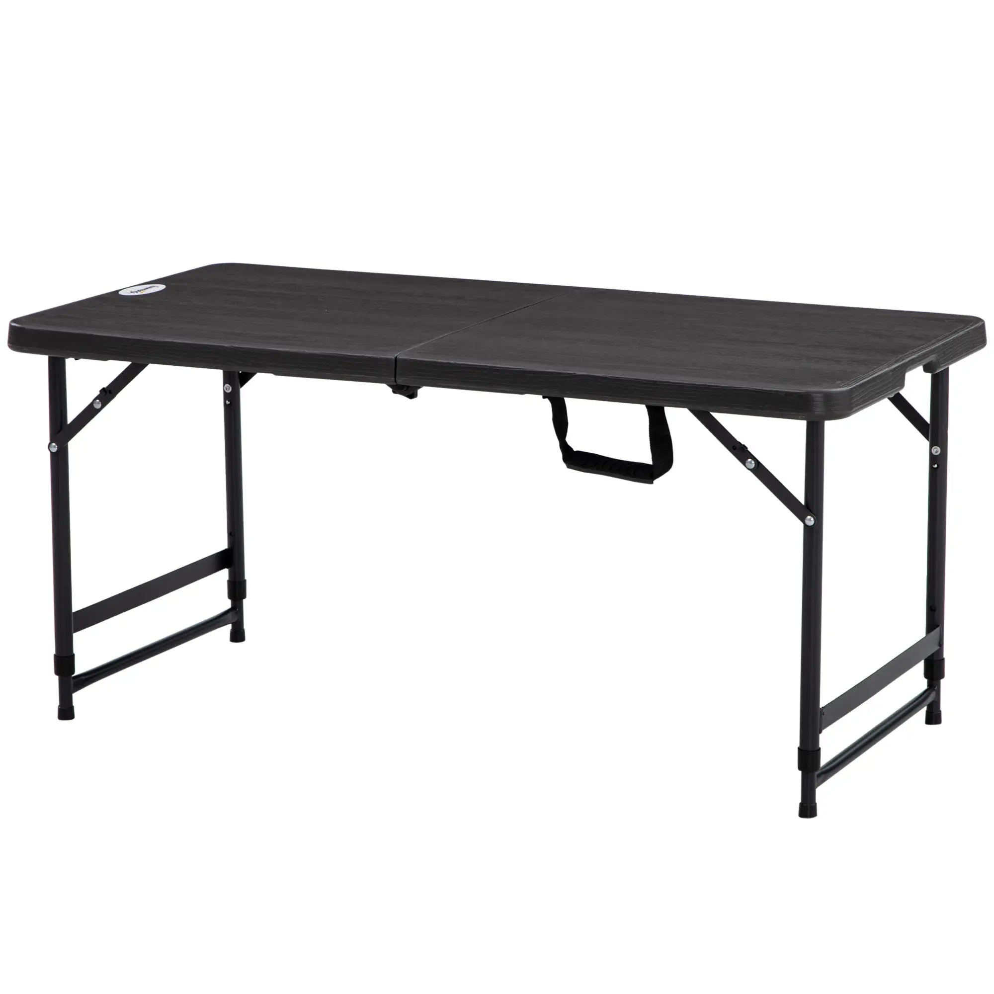 Foldable Patio Dining Table for 4, Adjustable Height, Dark Grey Patio Dinning Tables Dark Grey, Black at Gallery Canada