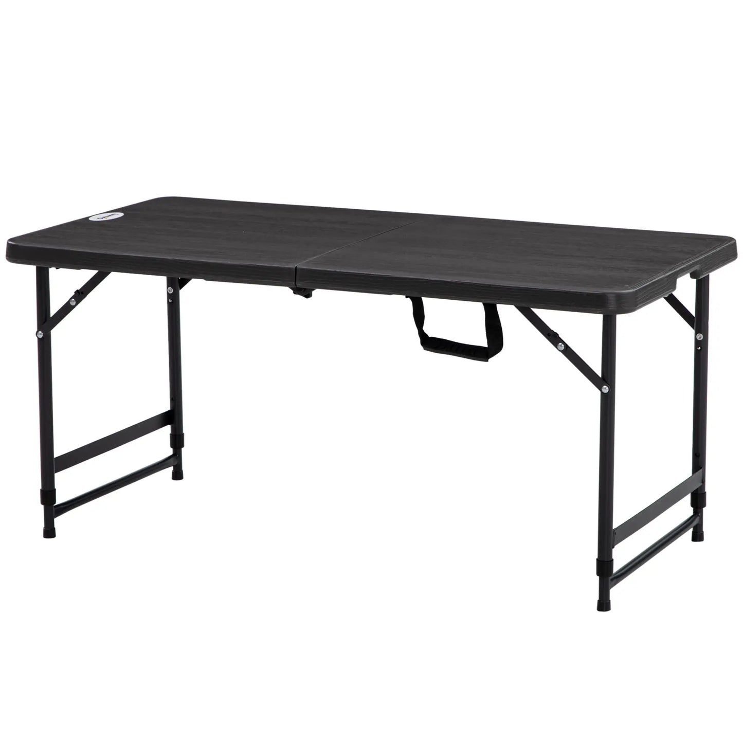 Foldable Patio Dining Table for 4, Adjustable Height, Dark Grey Patio Dinning Tables Dark Grey, Black at Gallery Canada