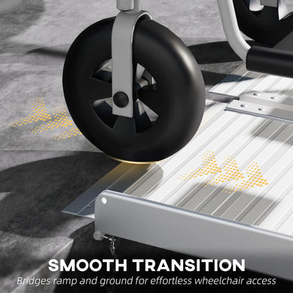 Textured Aluminum Folding Wheelchair Ramp, Portable 6' Knee Walker & Wheelchair Ramps at Gallery Canada