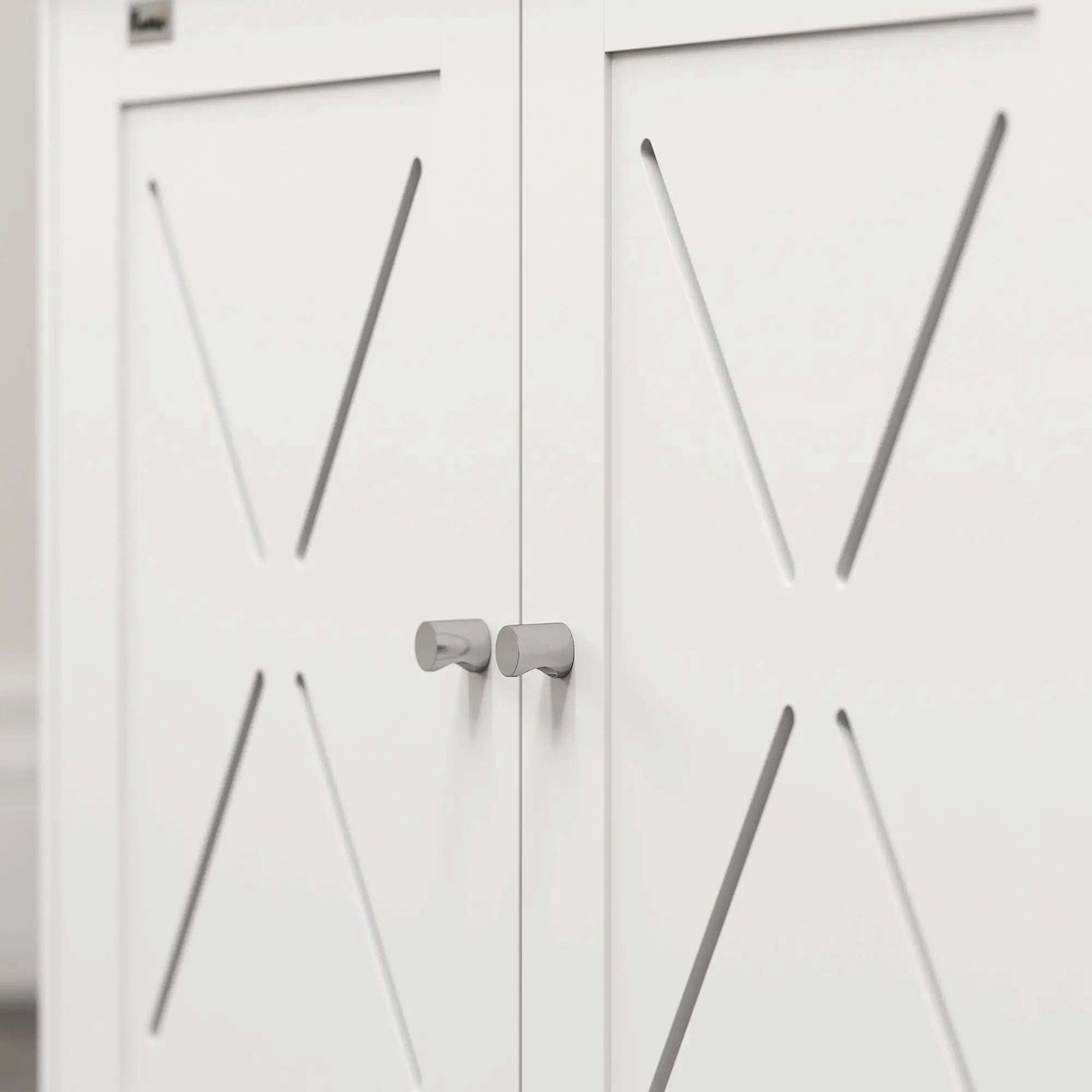 Hidden Cat Litter Box Enclosure, Double Doors, Hole, 31.5