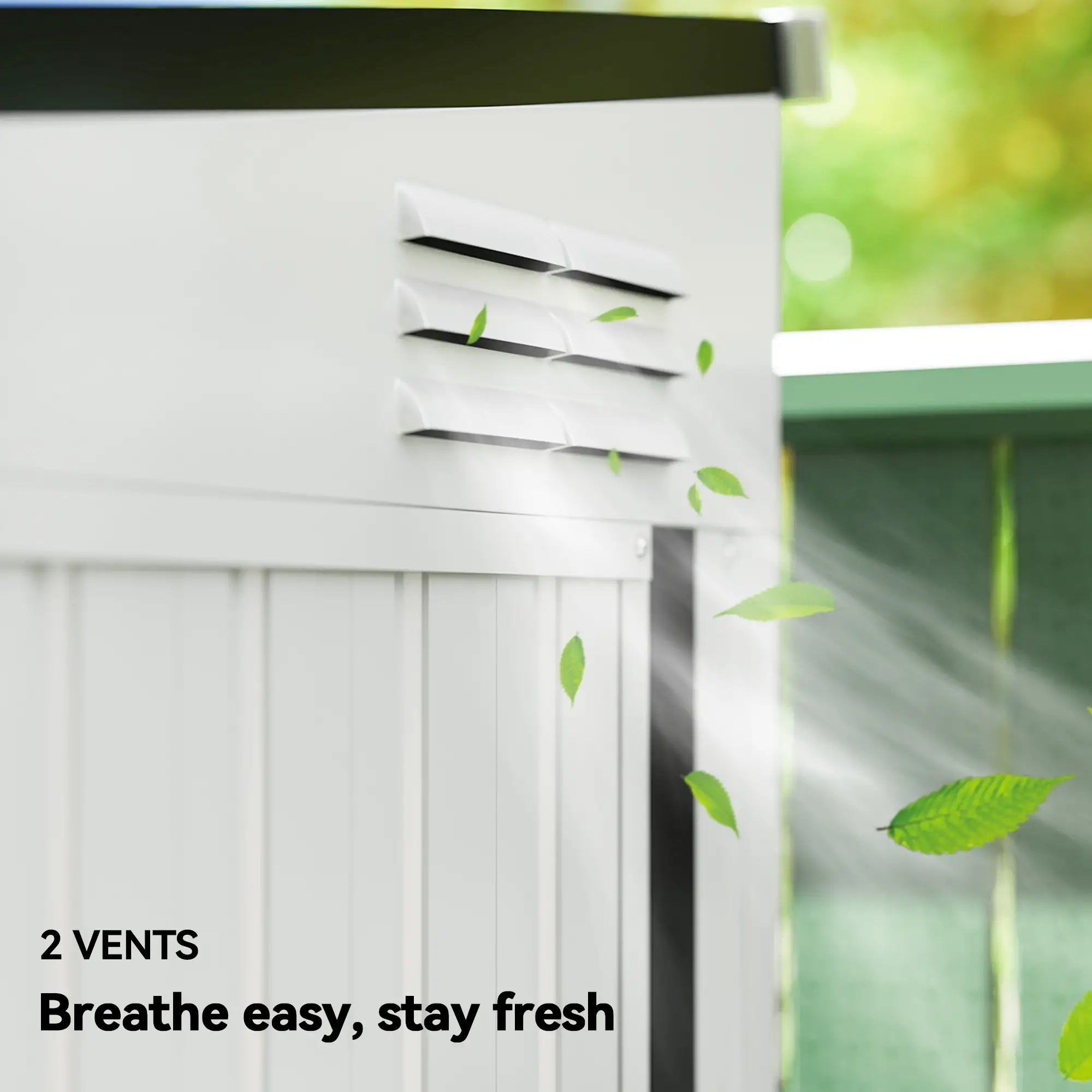 4' x 8' Outdoor Metal Storage Shed With Lockable Door, White Sheds at Gallery Canada
