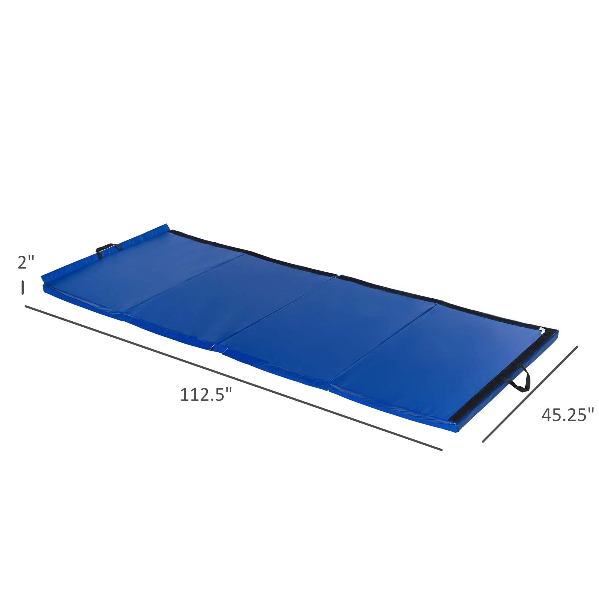 4'x10'x2'' Folding Gymnastics Mat, Exercise Mat, Dark Blue Gymnastics Mats at Gallery Canada