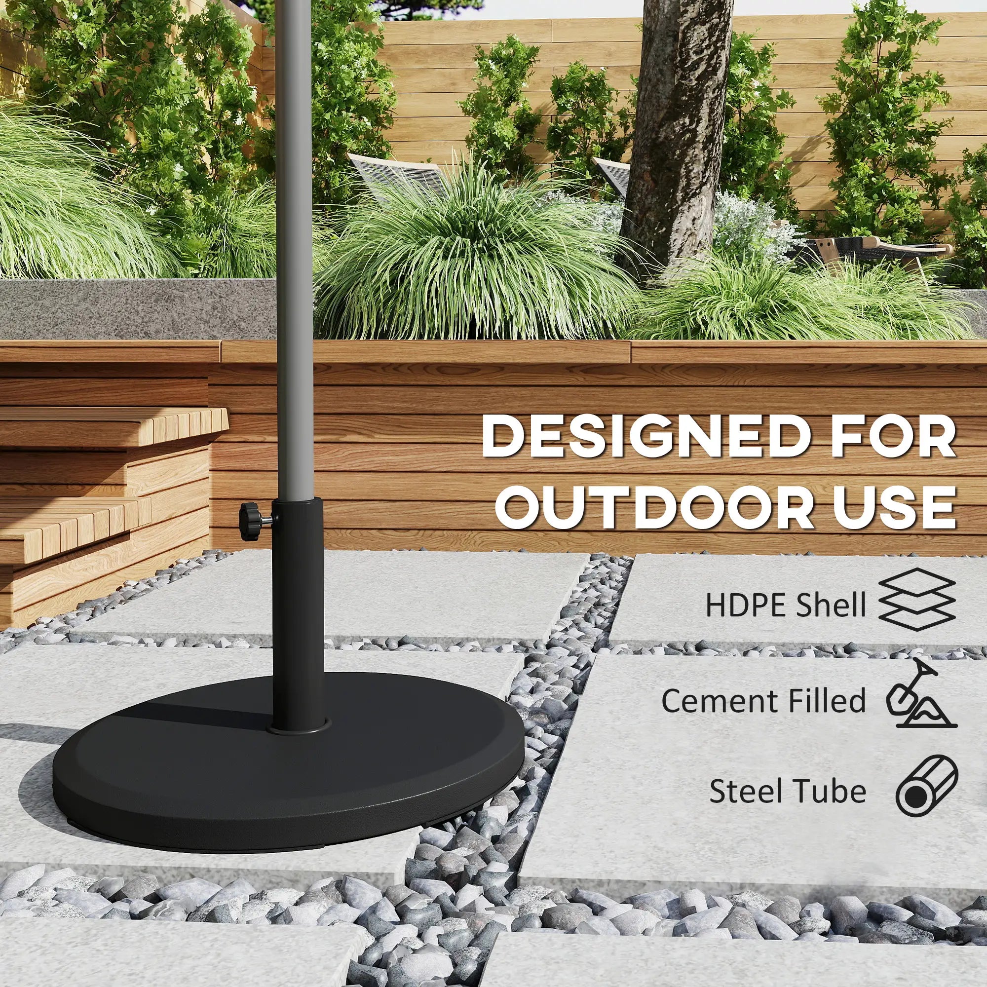 29 lbs Cement Patio Umbrella Base, 19
