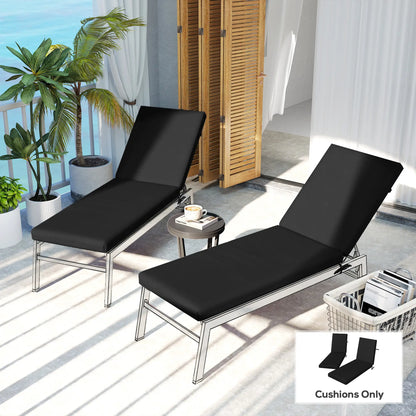 2-Piece Patio Chair Cushions, With Ties, Indoor Outdoor, Black Patio Chair Cushions at Gallery Canada