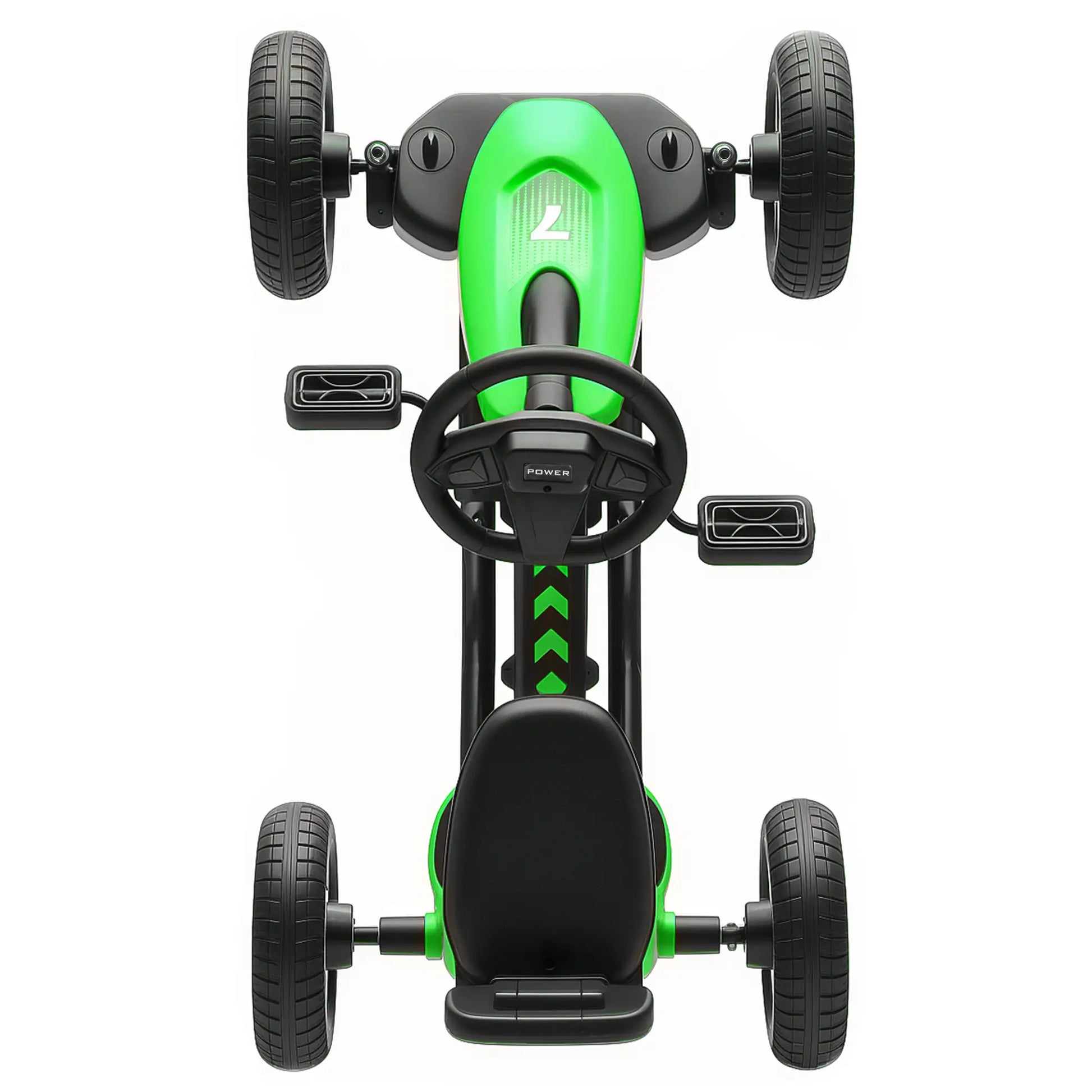 Kids Pedal Go Kart, 2-5 Years, Silent EVA Wheels, Metal Frame, Green Pedal Go Karts for Kids at Gallery Canada