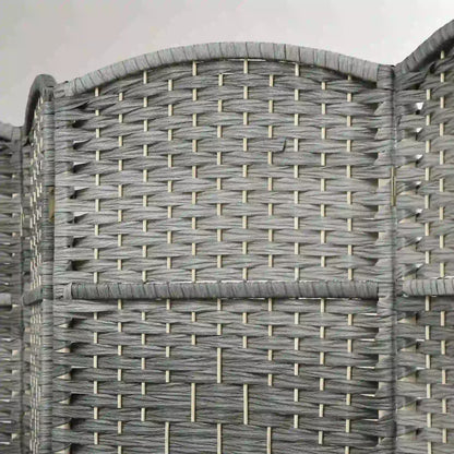 6 Ft Tall Folding Room Divider, 3 Panel Portable Privacy Screen, Mixed Grey Room Dividers at Gallery Canada