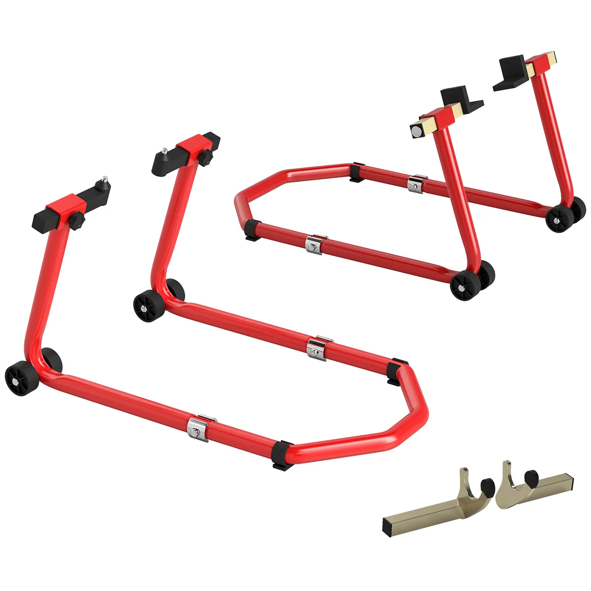 Motorcycle Stand Lift, 850 lbs Capacity, Front Rear Combo, Red Automotive at Gallery Canada