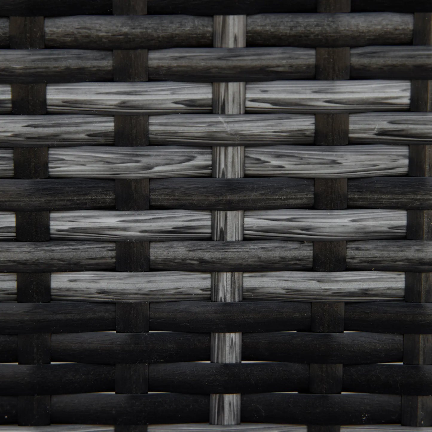 Patio Rattan Ottoman, Outdoor Wicker Footrest with Cushion, Metal Frame, Grey Patio Furniture Sets at Gallery Canada