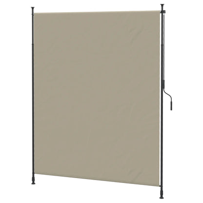 7' x 10' Retractable Patio Awning, Manual Outdoor Privacy Screen, Beige Retractable Side Awning at Gallery Canada