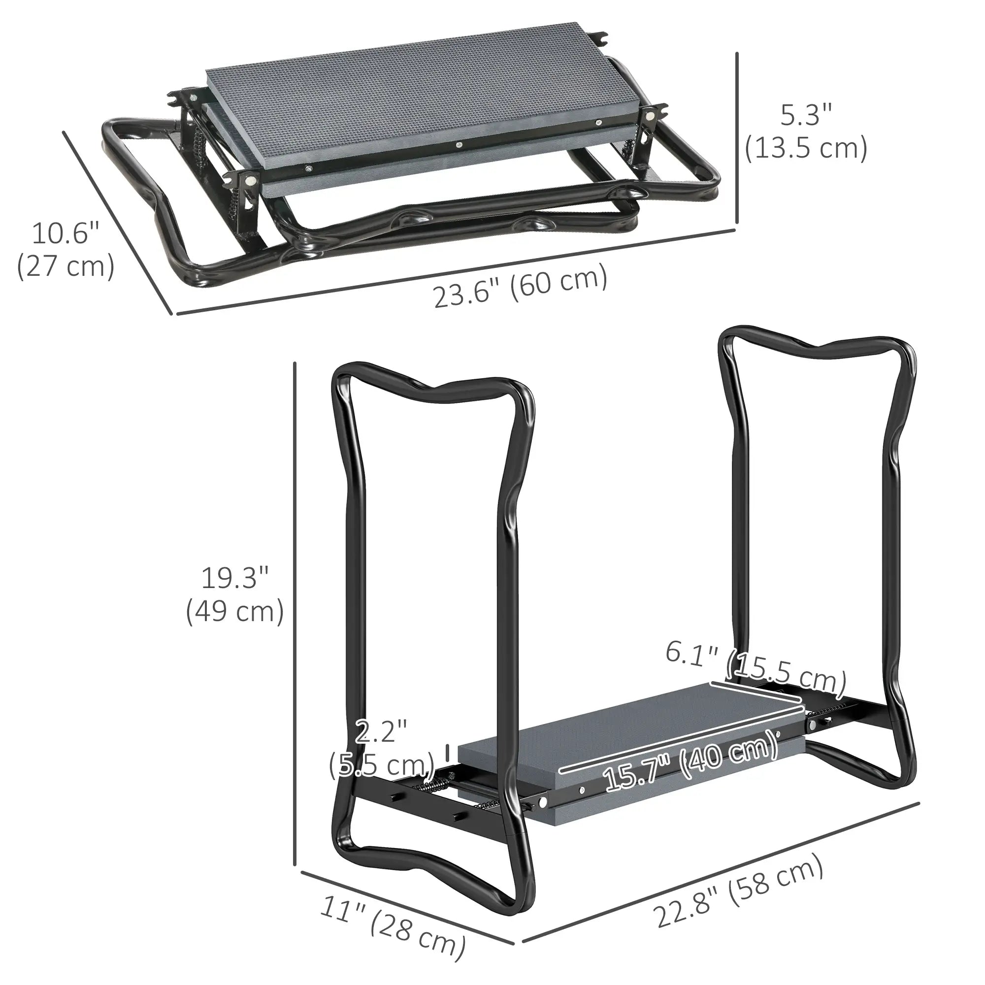 Folding Garden Kneeler Seat Stool With Thicken Pad Garden Accessories at Gallery Canada