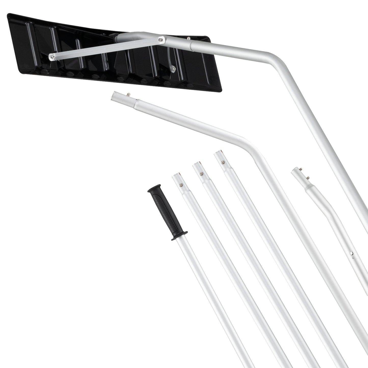 5-19 Ft Extendable Aluminum Snow Removal Tool, Black Snow Removal at Gallery Canada