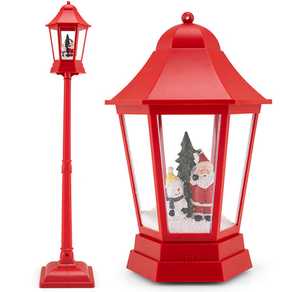 5.3 Feet Musical Christmas Street Lamp, LED Lights, Blowing Snow, Red Christmas Decor & Accessories at Gallery Canada