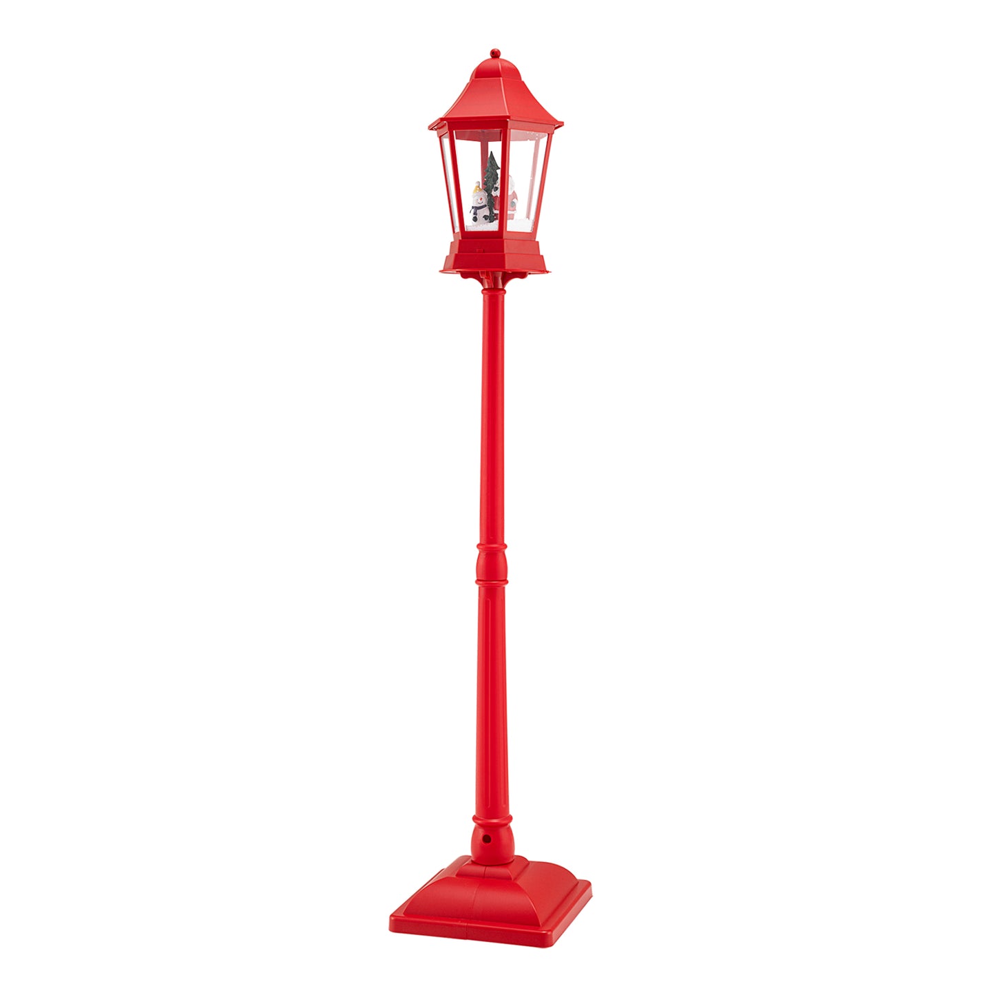 5.3 Feet Musical Christmas Street Lamp, LED Lights, Blowing Snow, Red Christmas Decor & Accessories at Gallery Canada