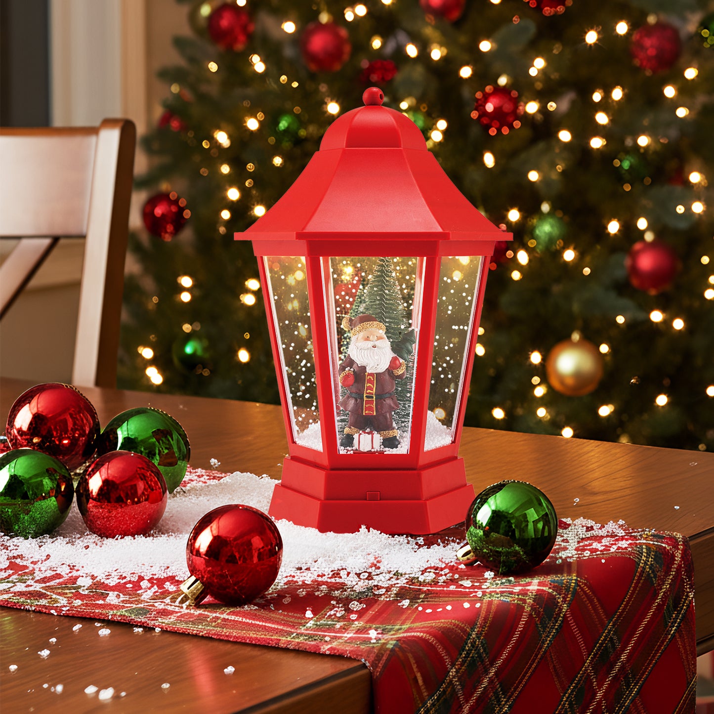 5.3 Feet Musical Christmas Street Lamp, 60 Warm White LED Lights, Red Christmas Decor & Accessories at Gallery Canada