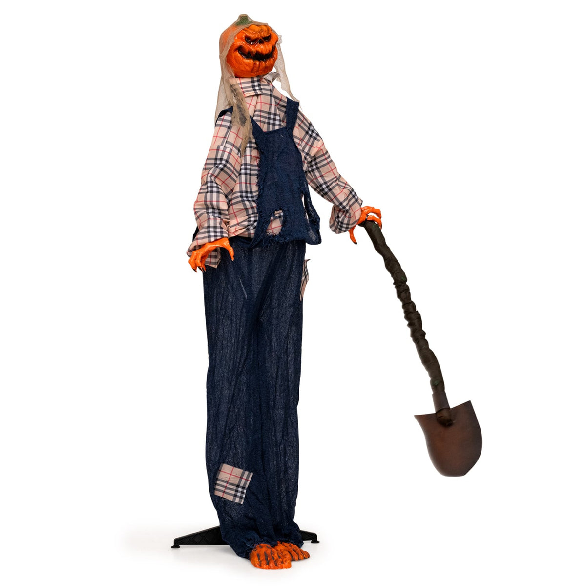 Décoration extérieure d'Halloween de 5,3 pieds, pelle, yeux rouges
