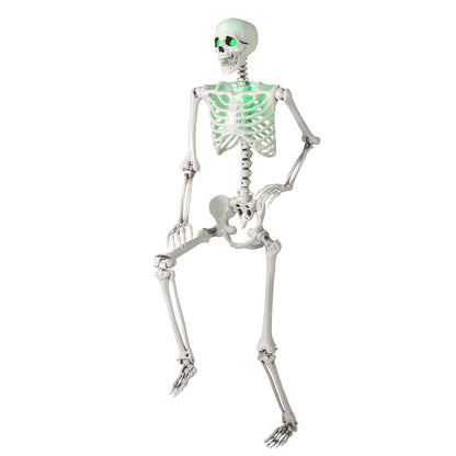 5.5 FT Halloween Skeleton, Life Size Posable, Indoor Outdoor Decoration, White Halloween at Gallery Canada