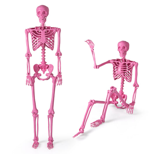 5.5 FT Poseable Halloween Skeleton, Pink Halloween Pink at Gallery Canada