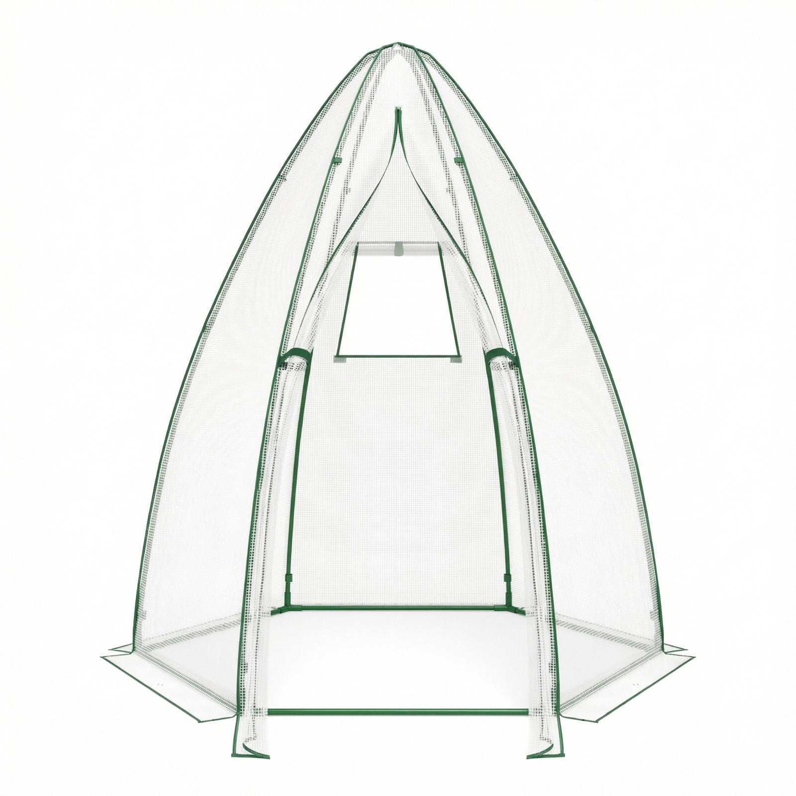 5.5 x 5.5 x 6 Feett Portable Garden Mini Greenhouse, White Greenhouses White at Gallery Canada
