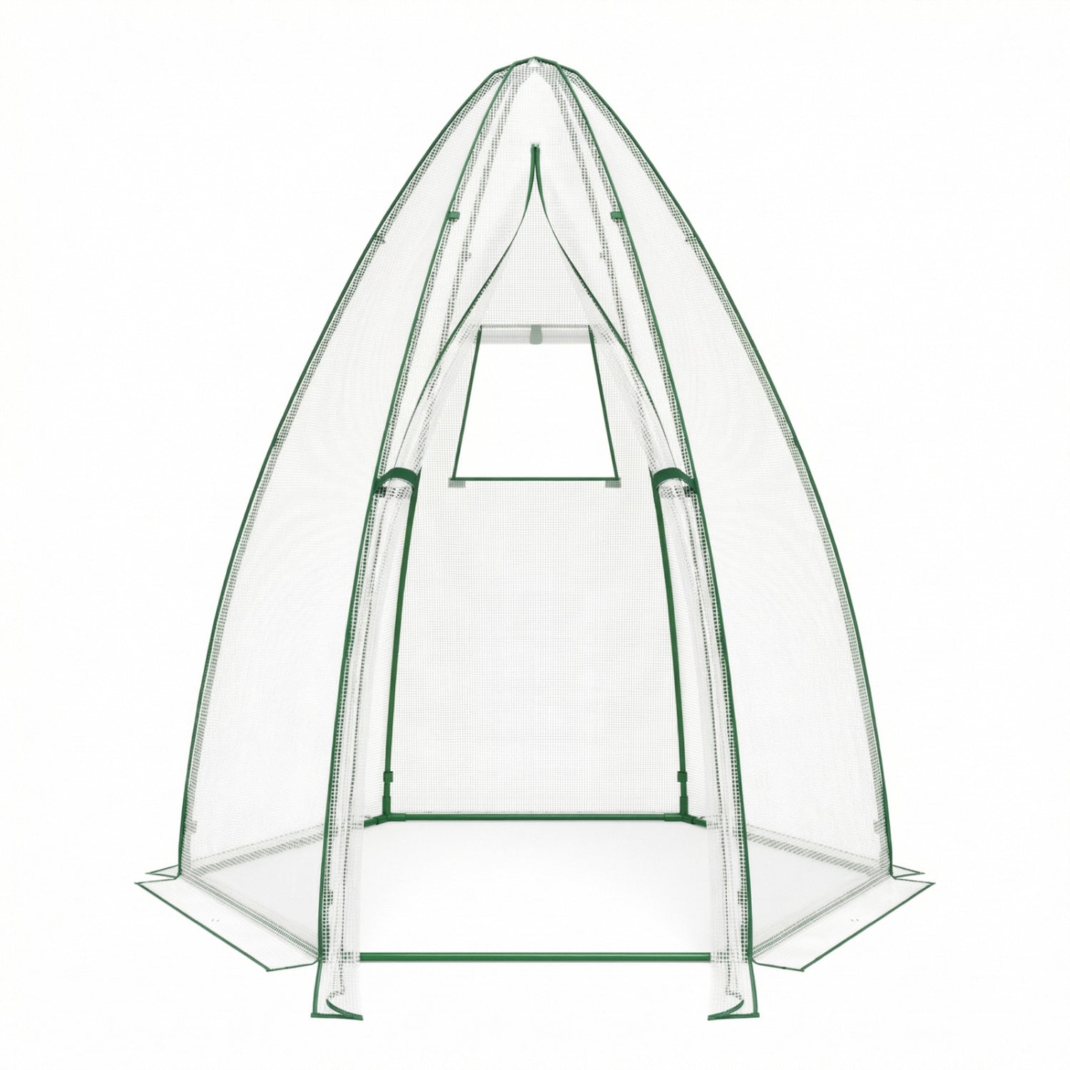 5.5 x 5.5 x 6 Feett Portable Garden Mini Greenhouse, White Greenhouses at Gallery Canada