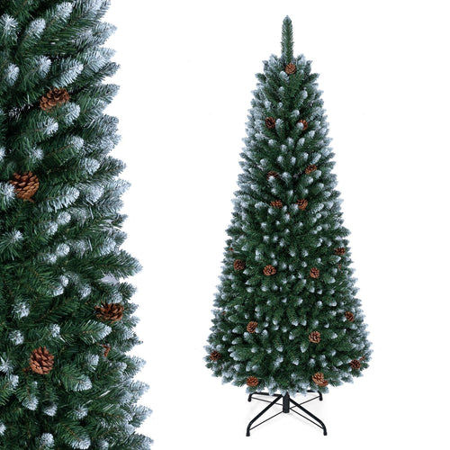 6 Feet Artificial Pencil Christmas Tree, Green