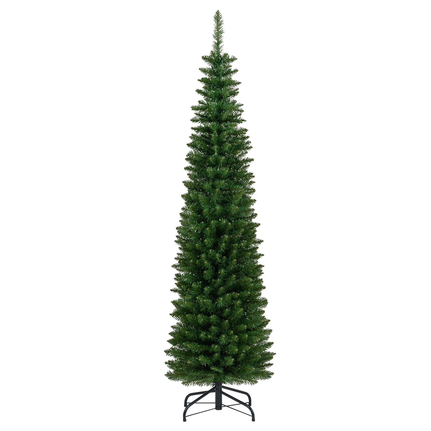 Pre-Lit Pencil Artificial Christmas Tree, 6 ft, Warm White LED Lights, Green Christmas Tree at Gallery Canada