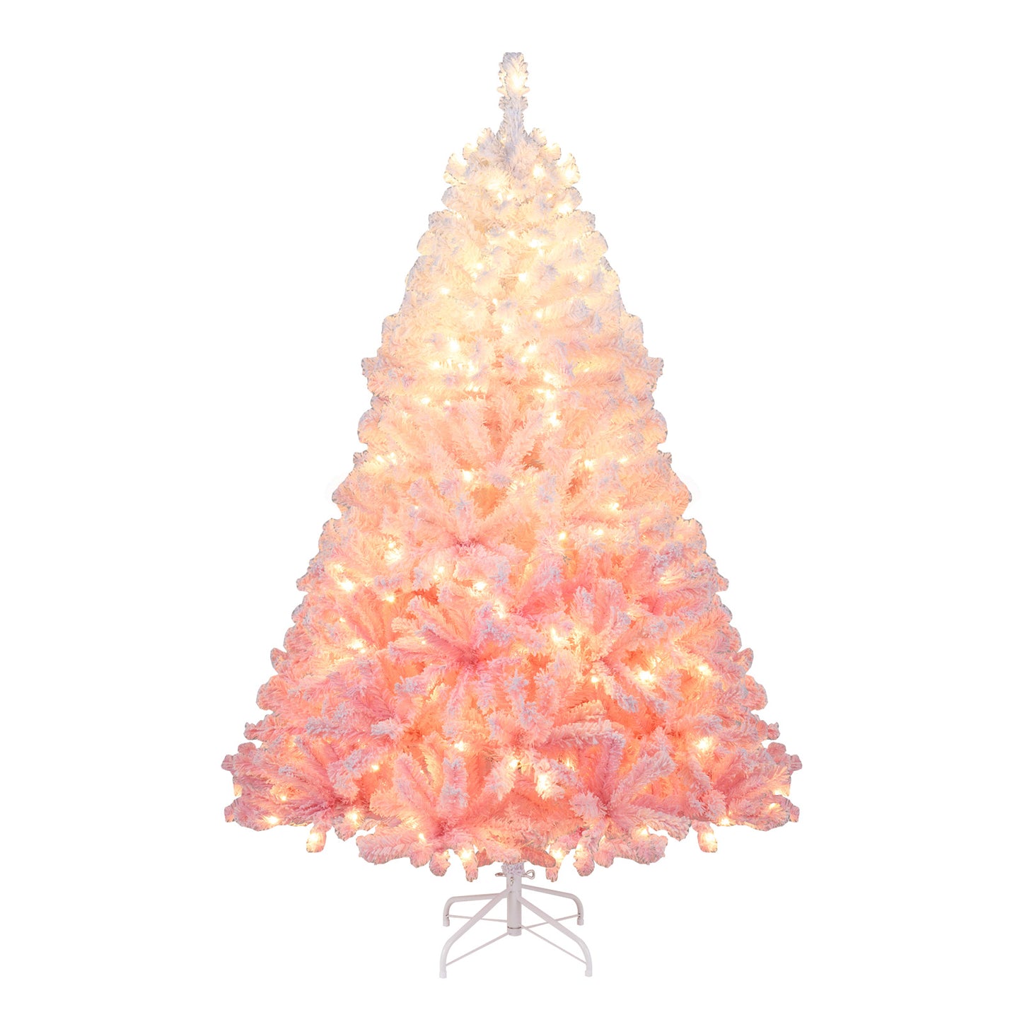6 FT Artificial Christmas Tree, Warm White LED Lights, 8 Modes, Pink Christmas Tree at Gallery Canada