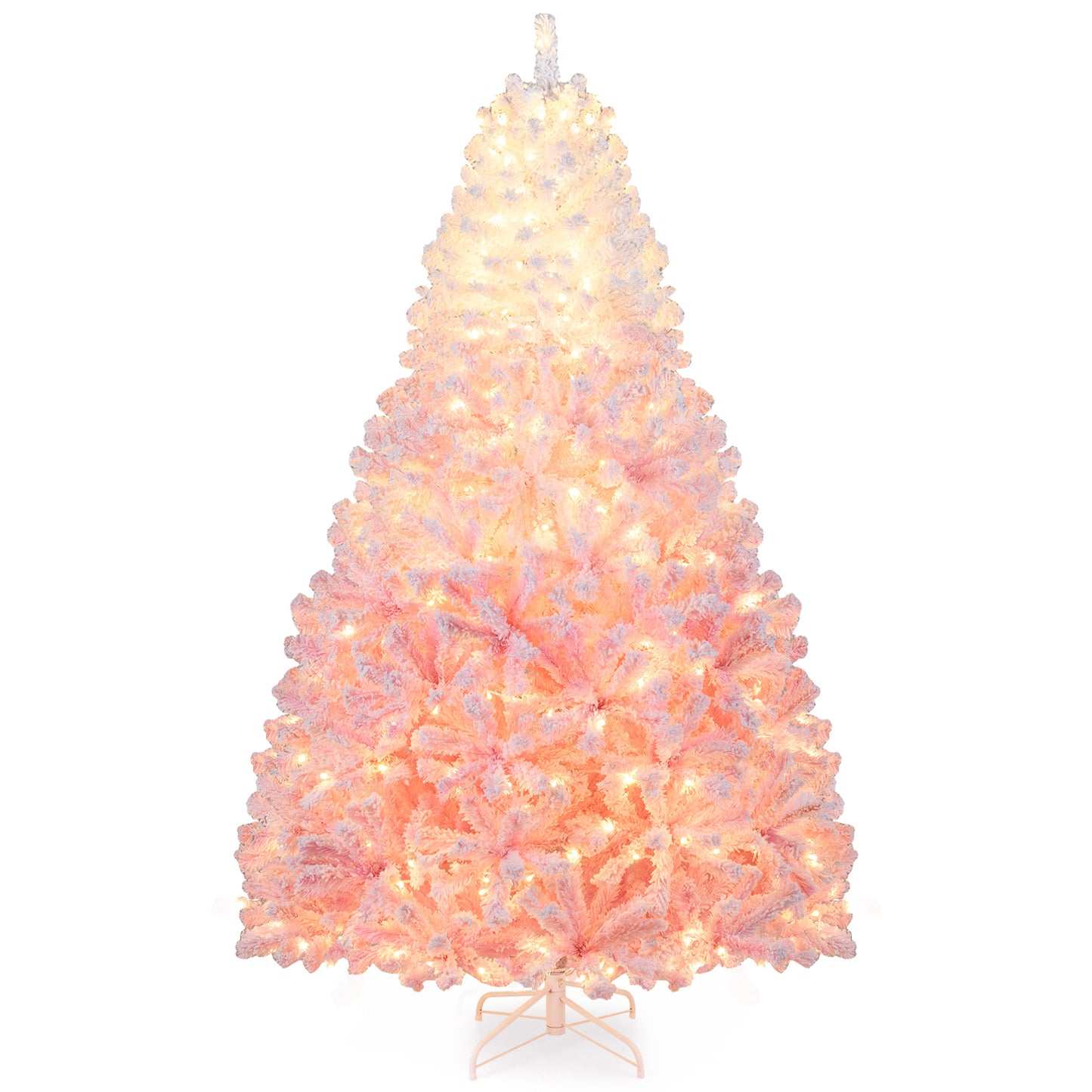 7 FT Artificial Christmas Tree, Warm White LED Lights, 8 Modes, Pink Christmas Tree Pink at Gallery Canada