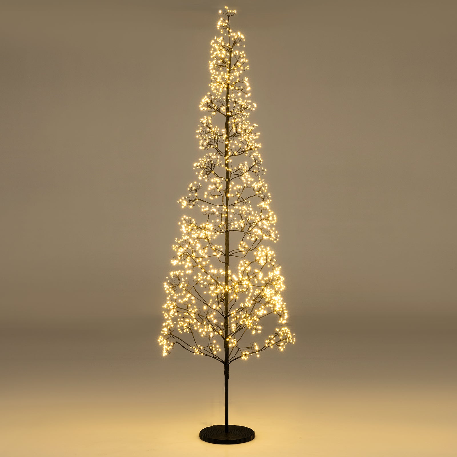 5/6/7 FT Lighted Alpine Tree with Warm White Light LED Lights Pre-lit Artificial Cedar Tree with Weighted Base-7 ft Christmas Tree Options at Gallery Canada
