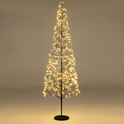 5/6/7 FT Lighted Alpine Tree with Warm White Light LED Lights Pre-lit Artificial Cedar Tree with Weighted Base-7 ft Christmas Tree at Gallery Canada