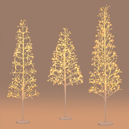 5/6/7 FT Lighted Birch Tree Pre-lit Twig Tree with 240/320/456 Warm White Light LED Lights-6 FT, White Christmas Tree at Gallery Canada