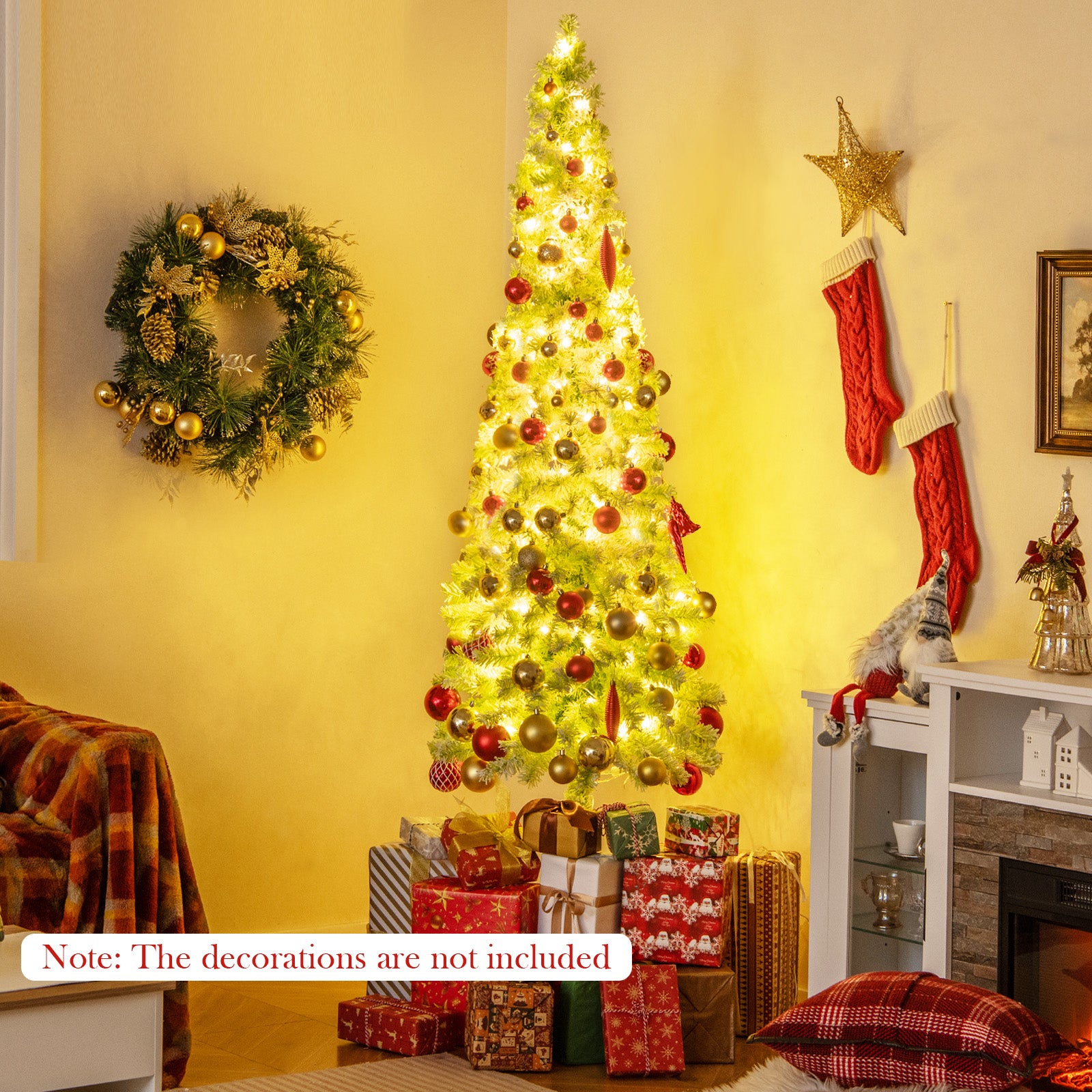 7 FT Christmas Tree, Bendable Top, 366 Branch, Green Christmas Tree at Gallery Canada