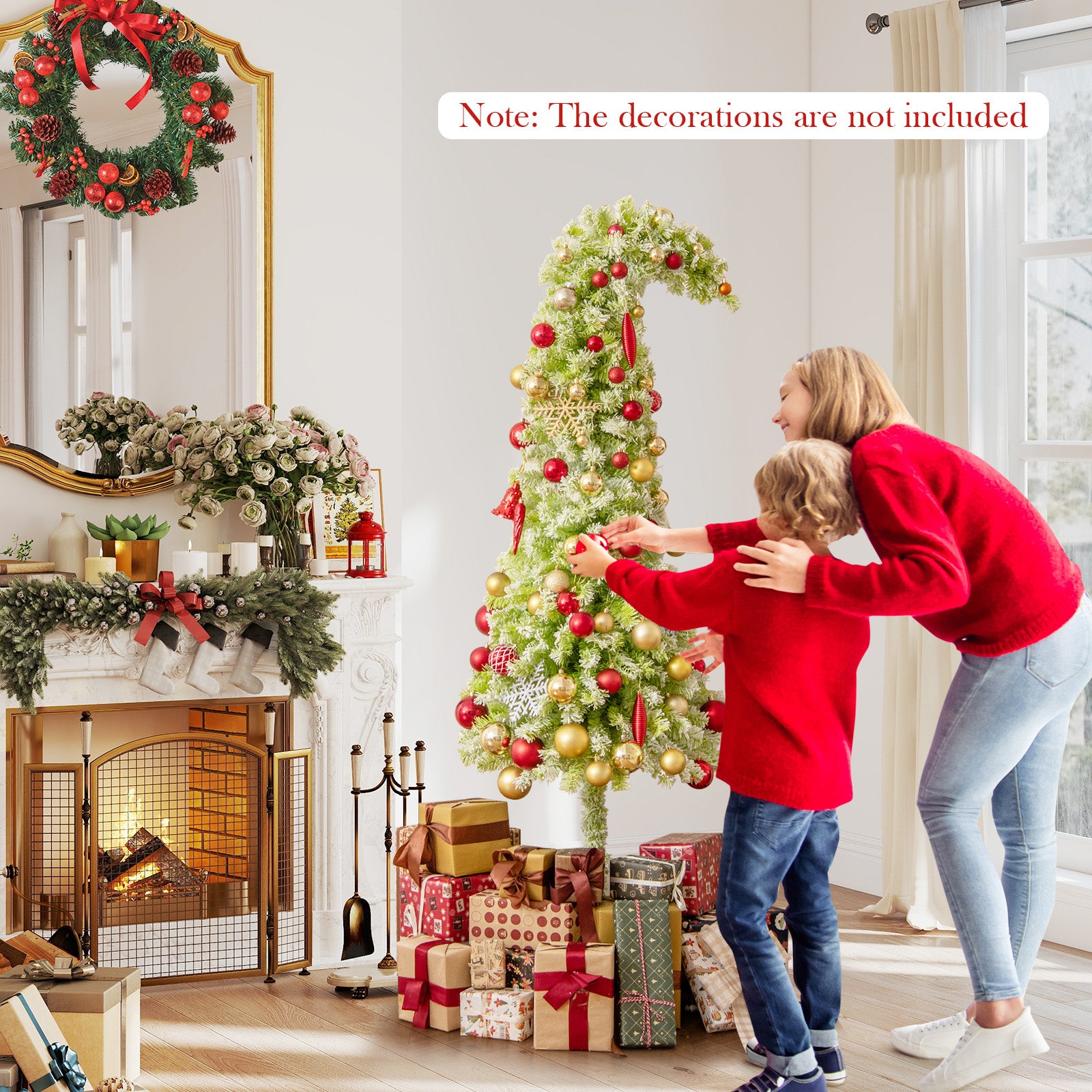 7 FT Christmas Tree, Bendable Top, 366 Branch, Green Christmas Tree at Gallery Canada