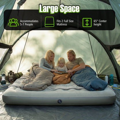 5-7 Person Inflatable Camping Tent with Screened Porch, Green Tents at Gallery Canada