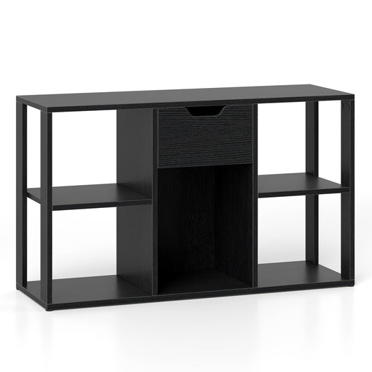 5-Cube Bookcase with Drawer, Black Bookcases at Gallery Canada