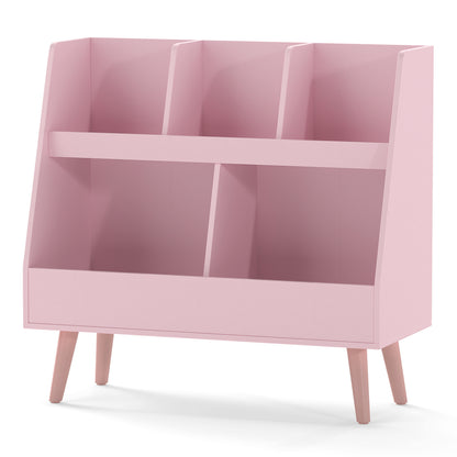 5-Cube Kids Bookshelf, Toy Organizer With Anti-Tipping, Pink Kids Storage at Gallery Canada