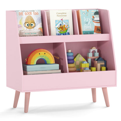 5-Cube Kids Bookshelf, Toy Organizer With Anti-Tipping, Pink Kids Storage at Gallery Canada