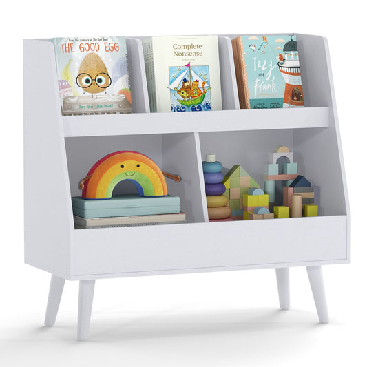 5-Cube Kids Bookshelf & Toy Organizer, Light Gray Kids Storage Light Gray at Gallery Canada