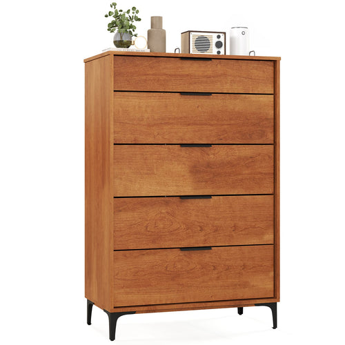 5-Drawer Dresser, Interlock System, Cherry