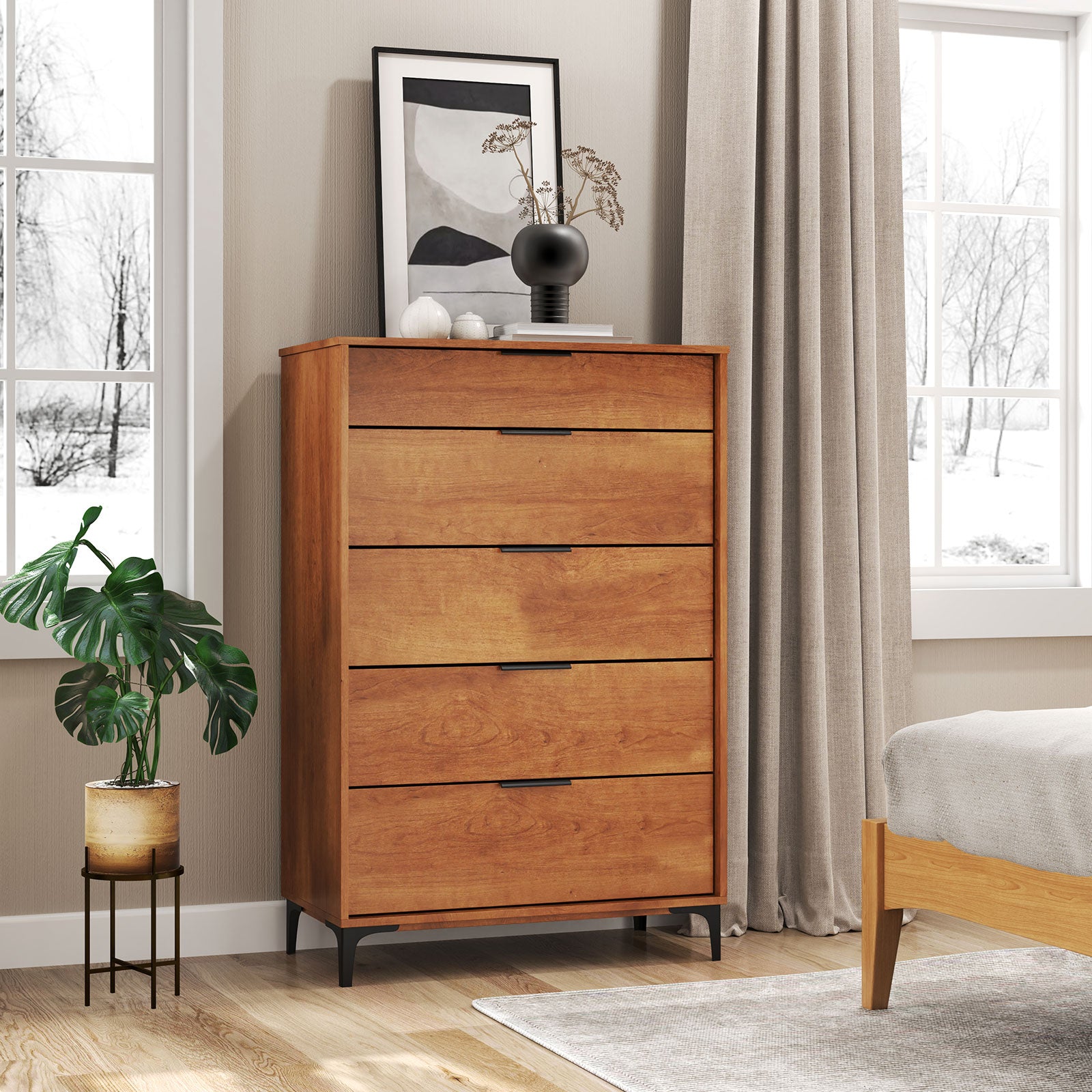 5-Drawer Dresser, Interlock System, Cherry Dressers & Chests at Gallery Canada
