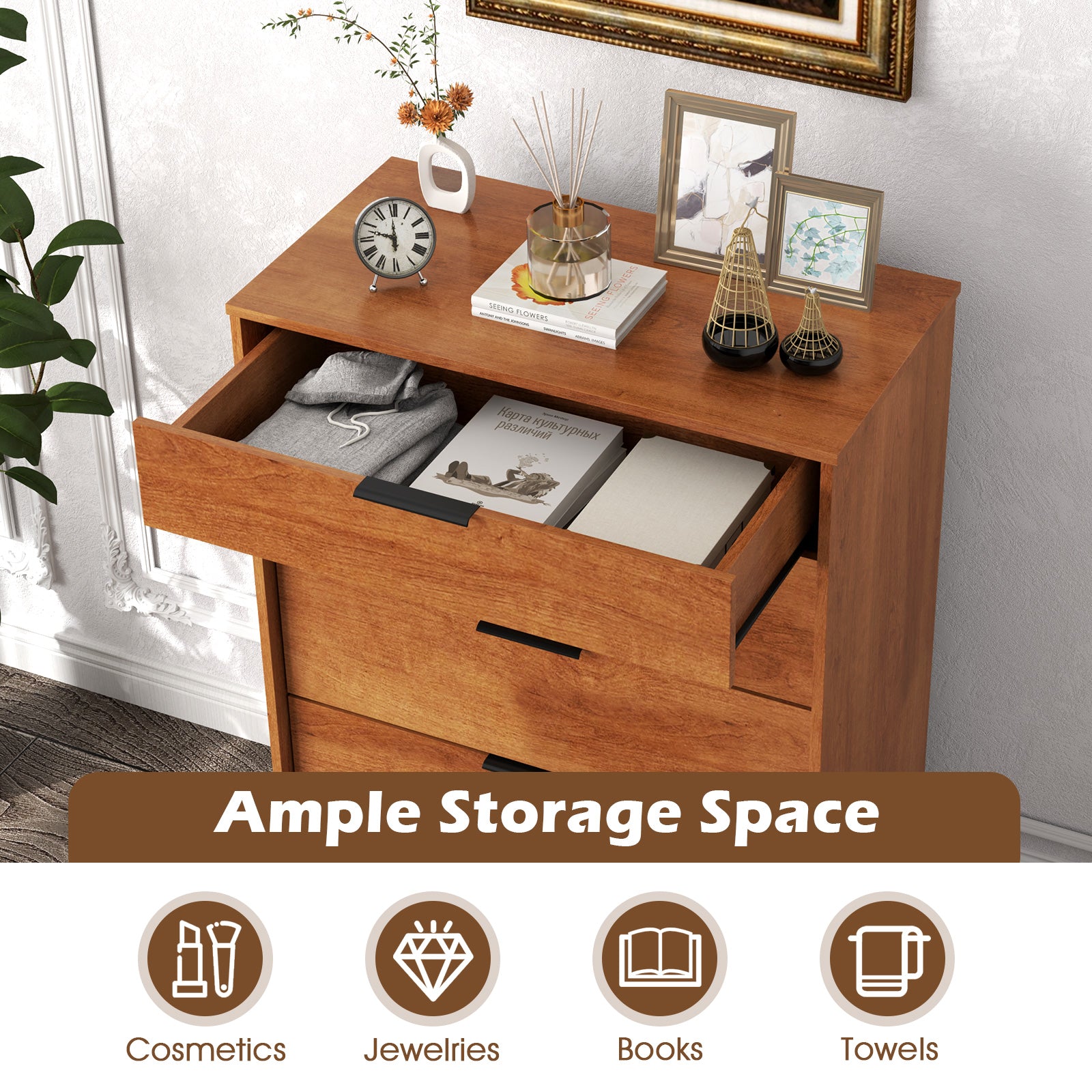 5-Drawer Dresser, Interlock System, Cherry Dressers & Chests at Gallery Canada