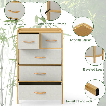 5-Drawer Dresser with Top Shelf, Natural Dressers & Chests at Gallery Canada