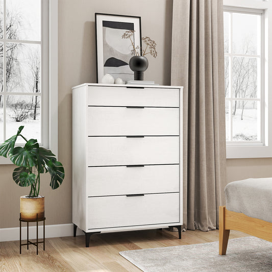 5-Drawer Dresser With Interlock System, White Dressers & Chests White at Gallery Canada