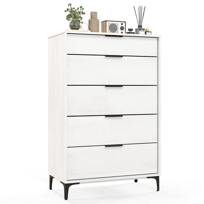 5-Drawer Dresser With Interlock System, White Dressers & Chests at Gallery Canada